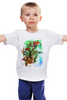 Заказать детскую футболку в Москве. Детская футболка классическая унисекс Новогодняя сказка с северным оленем. от Zorgo-Art  - готовые дизайны и нанесение принтов.