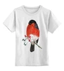 Заказать детскую футболку в Москве. Детская футболка классическая унисекс Снегирь на веточке от Irinakn - готовые дизайны и нанесение принтов.