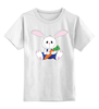 Заказать детскую футболку в Москве. Детская футболка классическая унисекс Кролик-малыш от Мария Шаматова - готовые дизайны и нанесение принтов.