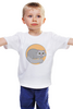 Заказать детскую футболку в Москве. Детская футболка классическая унисекс Серая кошка от Yulla Yullapa - готовые дизайны и нанесение принтов.