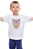 Заказать детскую футболку в Москве. Детская футболка классическая унисекс Геометрическая Сова от printik - готовые дизайны и нанесение принтов.