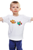 Заказать детскую футболку в Москве. Детская футболка классическая унисекс Смешные морские рыбки Оранж и Голу от Денис - готовые дизайны и нанесение принтов.