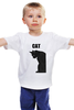 Заказать детскую футболку в Москве. Детская футболка классическая унисекс Чёрный кот от Виктор Гришин - готовые дизайны и нанесение принтов.