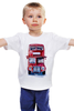 Заказать детскую футболку в Москве. Детская футболка классическая унисекс London bus от kat_kat - готовые дизайны и нанесение принтов.