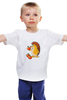 Заказать детскую футболку в Москве. Детская футболка классическая унисекс Ежик с яблочками  от charmed - готовые дизайны и нанесение принтов.