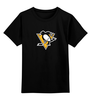 Заказать детскую футболку в Москве. Детская футболка классическая унисекс Pittsburgh Penguins / NHL USA от KinoArt - готовые дизайны и нанесение принтов.
