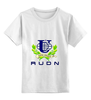 Заказать детскую футболку в Москве. Детская футболка классическая унисекс РУДН-1 от fcsm9622 - готовые дизайны и нанесение принтов.