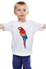 Заказать детскую футболку в Москве. Детская футболка классическая унисекс Попугай Ара от BeliySlon - готовые дизайны и нанесение принтов.