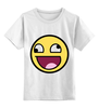 Заказать детскую футболку в Москве. Детская футболка классическая унисекс Awesome smile от YellowCloverShop - готовые дизайны и нанесение принтов.