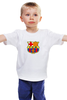 Заказать детскую футболку в Москве. Детская футболка классическая унисекс Futbol Club Barcelona от KinoArt - готовые дизайны и нанесение принтов.
