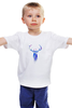 Заказать детскую футболку в Москве. Детская футболка классическая унисекс Олень Акварель от MariYang  - готовые дизайны и нанесение принтов.