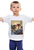 Заказать детскую футболку в Москве. Детская футболка классическая унисекс Catzilla vs Godzilla от Павел Павел - готовые дизайны и нанесение принтов.