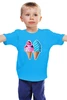 Заказать детскую футболку в Москве. Детская футболка классическая унисекс Цветные мороженки от Метафора   - готовые дизайны и нанесение принтов.