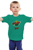 Заказать детскую футболку в Москве. Детская футболка классическая унисекс Minnesota Wild / NHL USA от KinoArt - готовые дизайны и нанесение принтов.