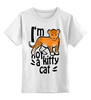 Заказать детскую футболку в Москве. Детская футболка классическая унисекс NOT A KITTY CAT от ELENA ZHARINOVA - готовые дизайны и нанесение принтов.