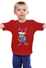 Заказать детскую футболку в Москве. Детская футболка классическая унисекс Бычок с гитарой от T-shirt print  - готовые дизайны и нанесение принтов.