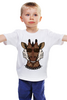 Заказать детскую футболку в Москве. Детская футболка классическая унисекс Модный Жираф от acidhouses - готовые дизайны и нанесение принтов.