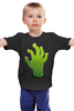 Заказать детскую футболку в Москве. Детская футболка классическая унисекс ЗОМБИ РУКА от CoolDesign - готовые дизайны и нанесение принтов.