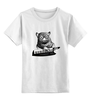Заказать детскую футболку в Москве. Детская футболка классическая унисекс Лемур с синтезатором от Don Bu - готовые дизайны и нанесение принтов.