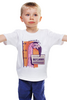 Заказать детскую футболку в Москве. Детская футболка классическая унисекс Bad Flamingo от Павел Павел - готовые дизайны и нанесение принтов.
