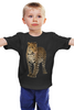 Заказать детскую футболку в Москве. Детская футболка классическая унисекс Леопард от BAD OWL - готовые дизайны и нанесение принтов.