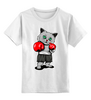 Заказать детскую футболку в Москве. Детская футболка классическая унисекс BoxingCAT от balden - готовые дизайны и нанесение принтов.
