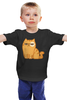 Заказать детскую футболку в Москве. Детская футболка классическая унисекс Кот Персик / Cat Persik от crash - готовые дизайны и нанесение принтов.