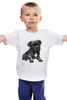 Заказать детскую футболку в Москве. Детская футболка классическая унисекс Маленький друг от Алексей  - готовые дизайны и нанесение принтов.