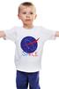 Заказать детскую футболку в Москве. Детская футболка классическая унисекс Space  от T-shirt print  - готовые дизайны и нанесение принтов.