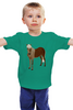 Заказать детскую футболку в Москве. Детская футболка классическая унисекс Лошадка от BAD OWL - готовые дизайны и нанесение принтов.