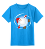 Заказать детскую футболку в Москве. Детская футболка классическая унисекс Санта (Дед Мороз) в снежном шаре от IrinkaArt  - готовые дизайны и нанесение принтов.