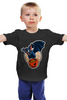 Заказать детскую футболку в Москве. Детская футболка классическая унисекс Летучая мышь от acidhouses - готовые дизайны и нанесение принтов.