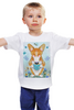 Заказать детскую футболку в Москве. Детская футболка классическая унисекс Лето с корги от juliafast77 - готовые дизайны и нанесение принтов.