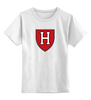 Заказать детскую футболку в Москве. Детская футболка классическая унисекс Гарвард Кримсон (Harvard Crimson)  от KinoArt - готовые дизайны и нанесение принтов.