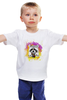 Заказать детскую футболку в Москве. Детская футболка классическая унисекс Радужный енот от artberry - готовые дизайны и нанесение принтов.
