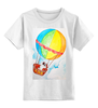 Заказать детскую футболку в Москве. Детская футболка классическая унисекс Щенок на шаре от Дарья Калинкина - готовые дизайны и нанесение принтов.