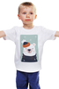 Заказать детскую футболку в Москве. Детская футболка классическая унисекс Белый медведь от ingenervolos@gmail.com - готовые дизайны и нанесение принтов.
