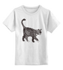 Заказать детскую футболку в Москве. Детская футболка классическая унисекс Кошак от 205acestone@gmail.com - готовые дизайны и нанесение принтов.
