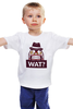 Заказать детскую футболку в Москве. Детская футболка классическая унисекс WAT?               от Savara - готовые дизайны и нанесение принтов.