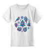 Заказать детскую футболку в Москве. Детская футболка классическая унисекс Зимняя мозаика от LunaSolvo - готовые дизайны и нанесение принтов.