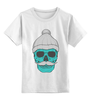 Заказать детскую футболку в Москве. Детская футболка классическая унисекс Hipster skull от zen4@bk.ru - готовые дизайны и нанесение принтов.