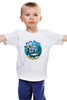 Заказать детскую футболку в Москве. Детская футболка классическая унисекс Акула с аквалангом от T-shirt print  - готовые дизайны и нанесение принтов.