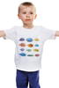 Заказать детскую футболку в Москве. Детская футболка классическая унисекс FISHS от polinanikm@gmail.com - готовые дизайны и нанесение принтов.