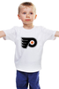 Заказать детскую футболку в Москве. Детская футболка классическая унисекс Philadelphia Flyers / NHL USA от KinoArt - готовые дизайны и нанесение принтов.