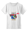 Заказать детскую футболку в Москве. Детская футболка классическая унисекс Мудрая сова от BeliySlon - готовые дизайны и нанесение принтов.
