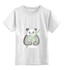 Заказать детскую футболку в Москве. Детская футболка классическая унисекс Панда с бамбуков от Pollys Artist - готовые дизайны и нанесение принтов.