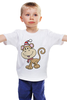 Заказать детскую футболку в Москве. Детская футболка классическая унисекс обезьяна новый год от Amerikanka - готовые дизайны и нанесение принтов.