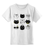 Заказать детскую футболку в Москве. Детская футболка классическая унисекс Милые котики от Amerikanka - готовые дизайны и нанесение принтов.