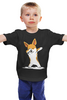 Заказать детскую футболку в Москве. Детская футболка классическая унисекс Корги Дэб от MariYang  - готовые дизайны и нанесение принтов.