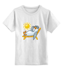 Заказать детскую футболку в Москве. Детская футболка классическая унисекс Гусь на отдыхе от Easy-store - готовые дизайны и нанесение принтов.